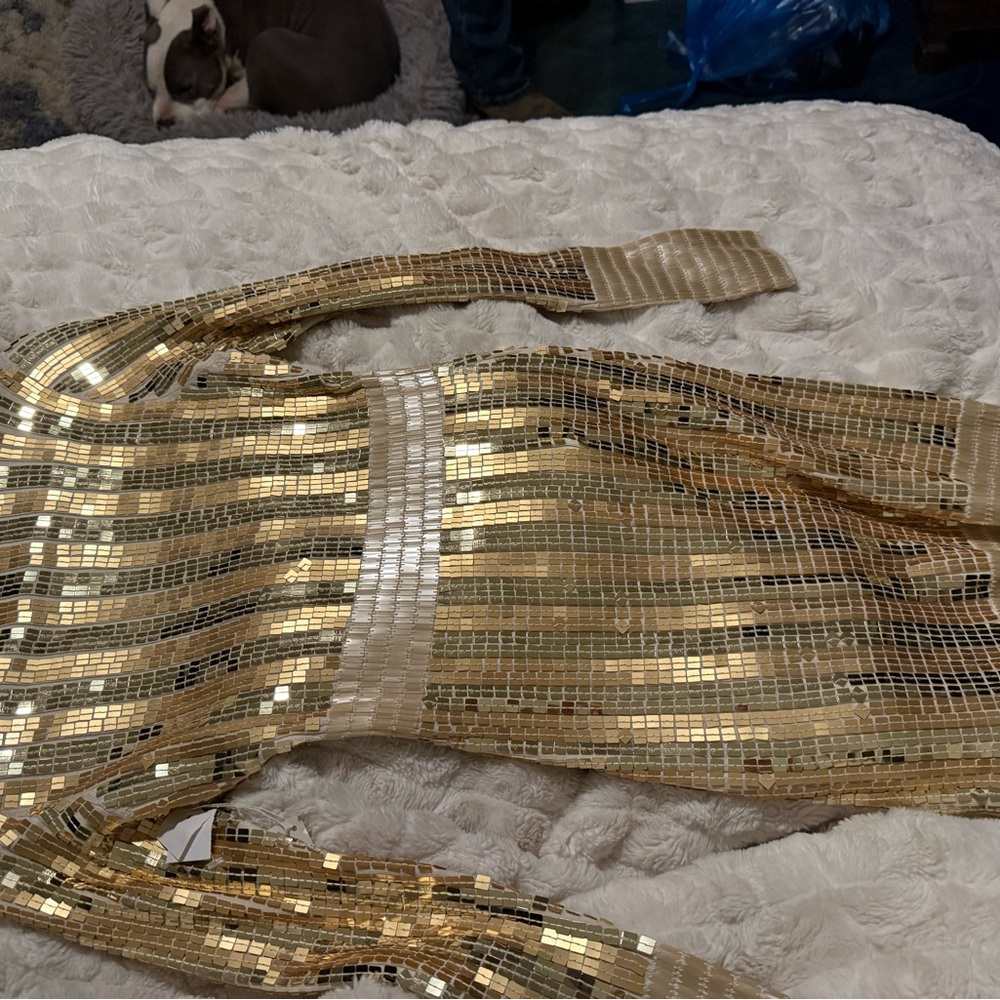 Vintage Victoria’s Secret sequin gold and silver mini dress - Picture 3 of 4